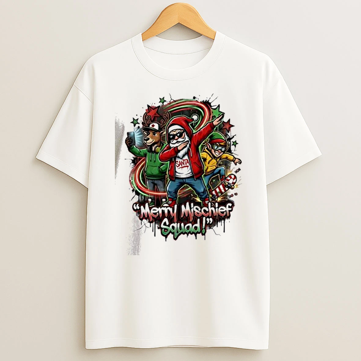 Vflippa Dalatshirt 20251209_113452 71_merry Mischief Squad Funny Urban Christmas T Shirt