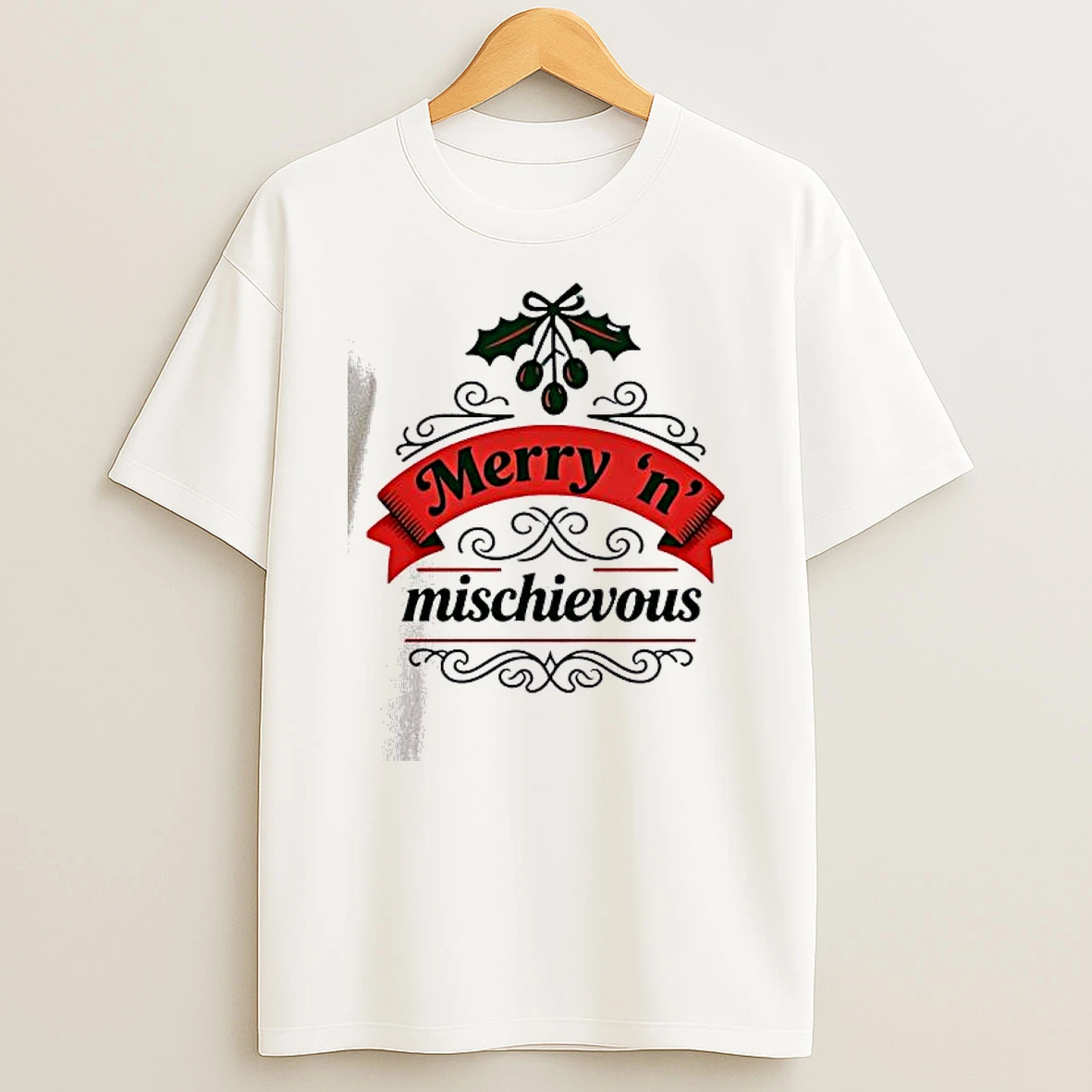 Vflippa Dalatshirt 20251209_113452 71_merry N Mischievous Vintage Christmas T Shirt