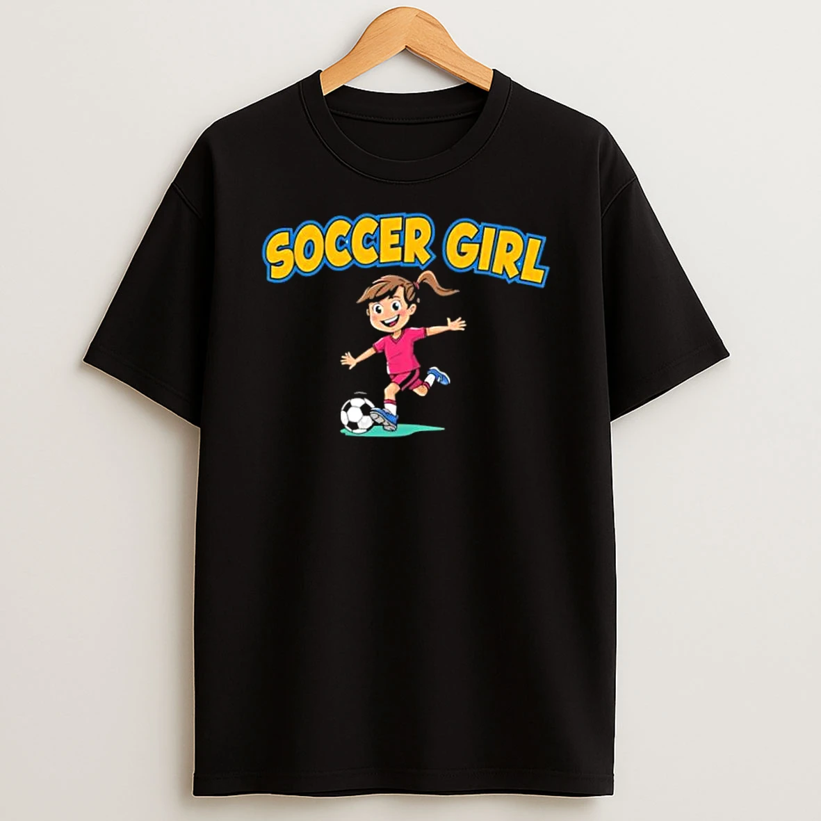 Vflippa Dalatshirt 20251209_113452 71_soccer Girl Funny Cartoon T Shirt