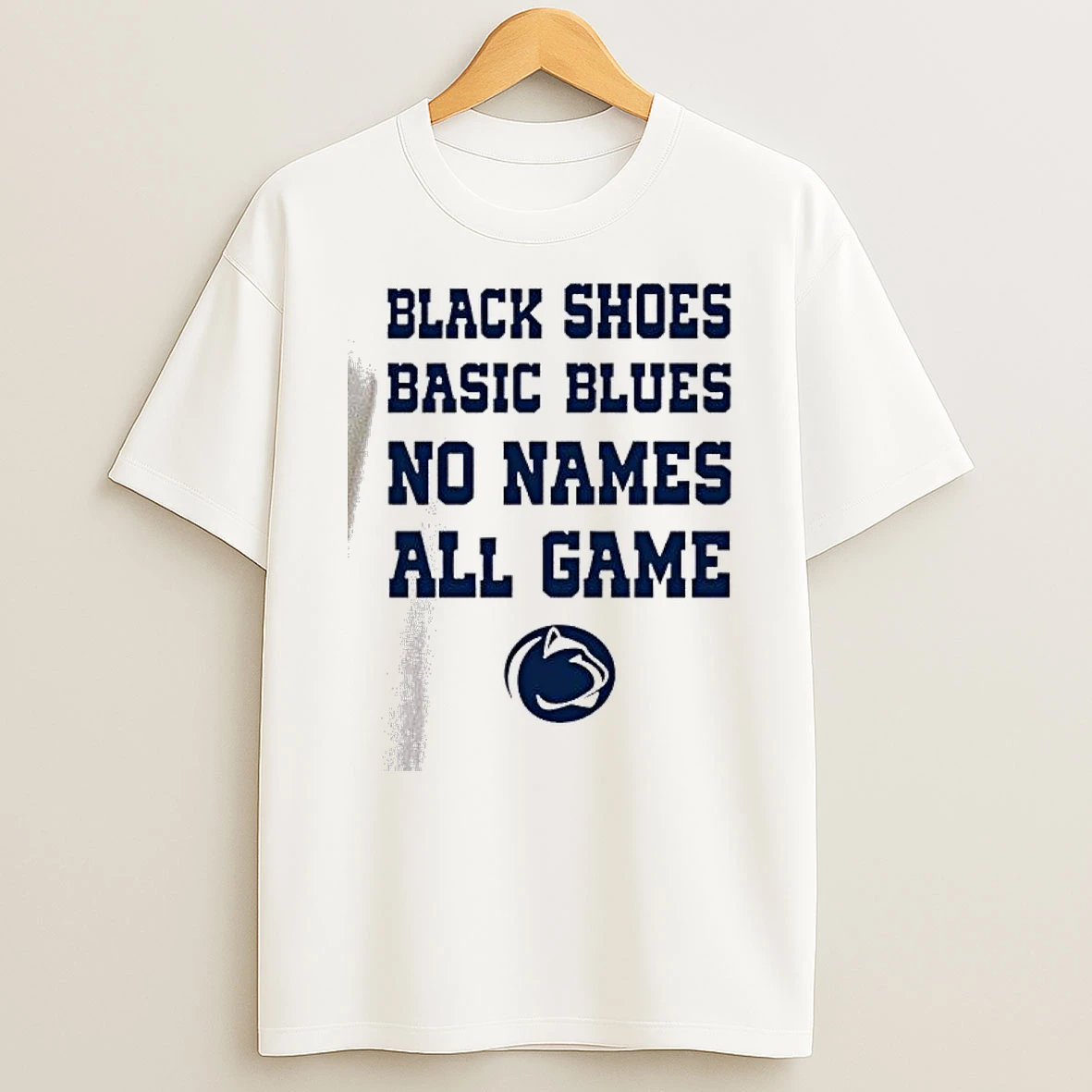 Vflippa Dalatshirt 20251209_165612 15_penn State Nittany Lions Black Shoes Basic Blues No Names All Game T Shirt