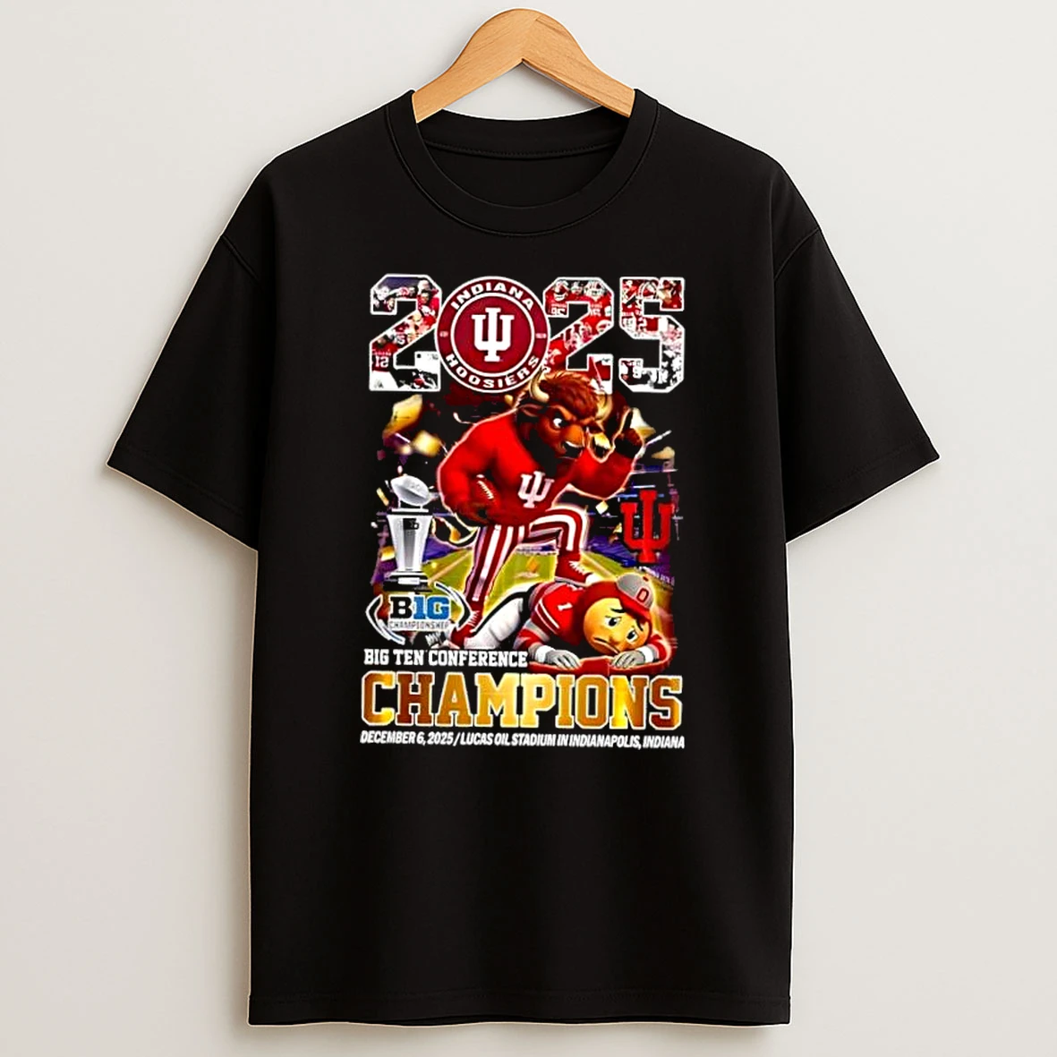 Vflippa Dalatshirt 20251209_172411 80_indiana Hoosiers 2025 Big Ten Football Champions Mascot T Shirt