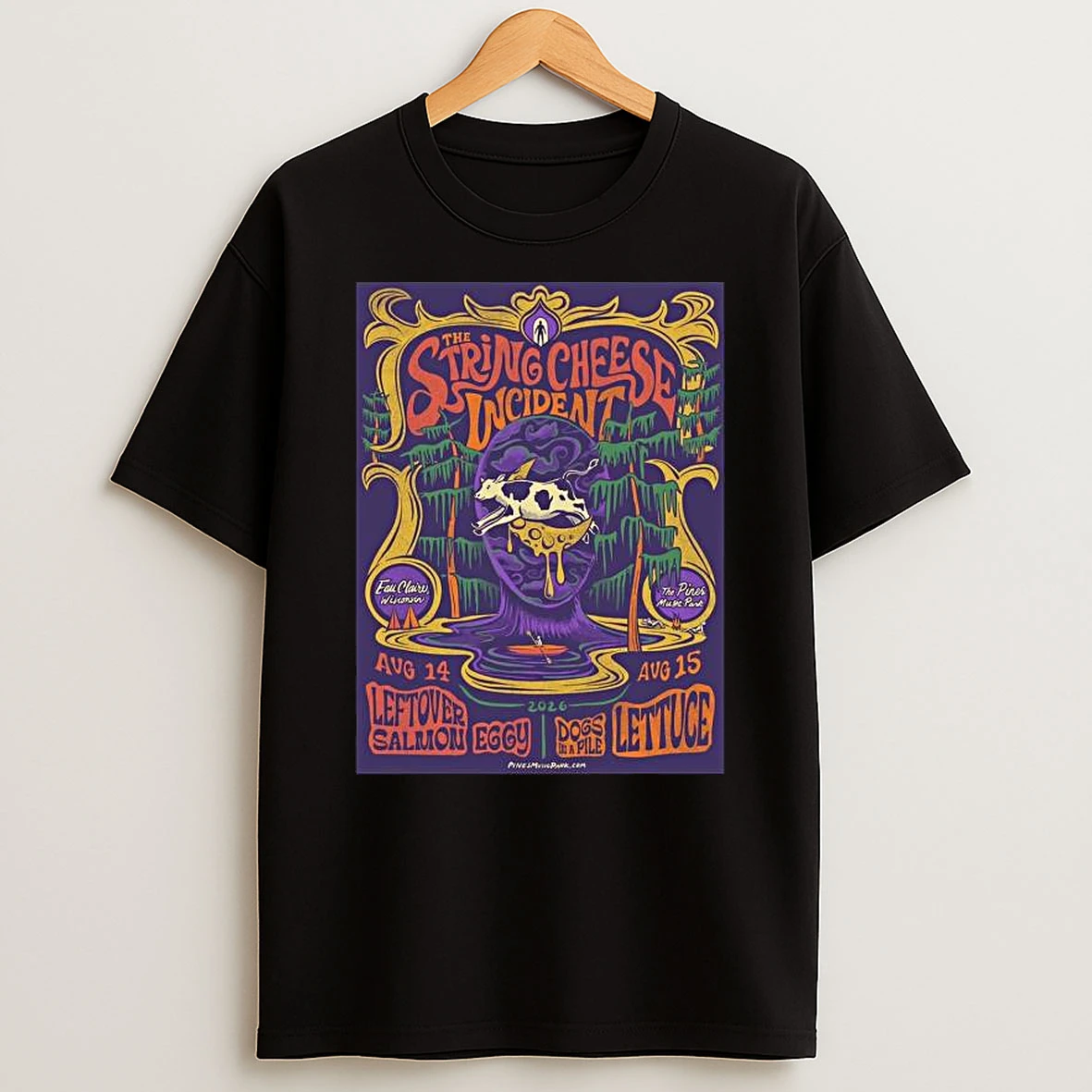 Vflippa Legendusashirt 20251217_115348 55_the String Cheese Incident Eau Claire Wisconsin Event At The Pines Music Park On August 14 And 15 2026 T Shirt