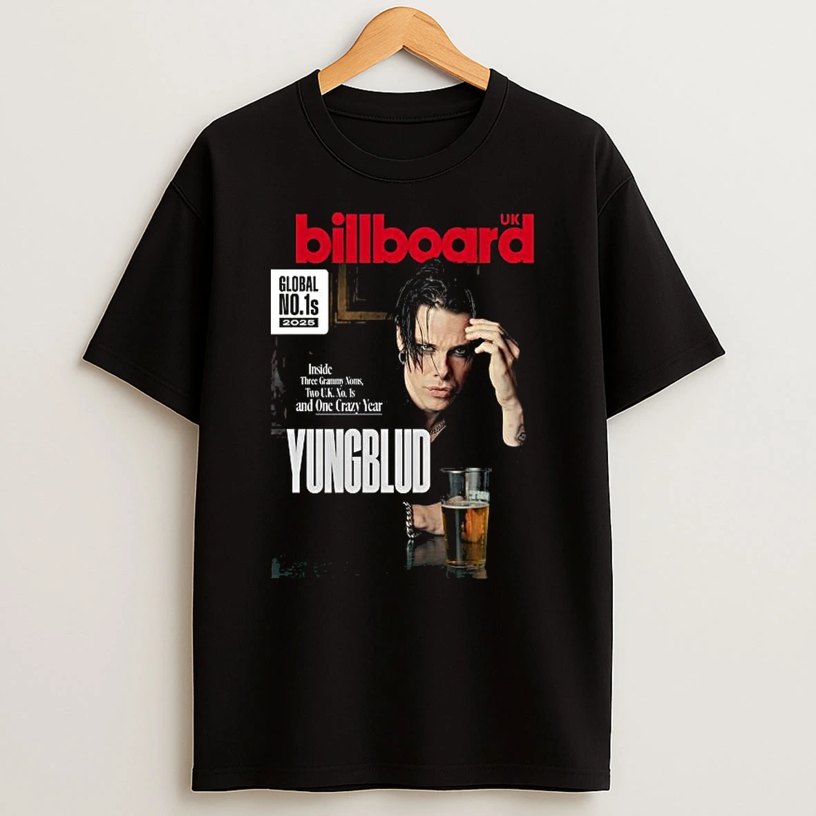 Vflippa Legendusashirt 20251217_115348 55_yungblud On The Cover Of Billboard Uk Global No 1s 2025 Inside Three Grammy Noms T Shirt