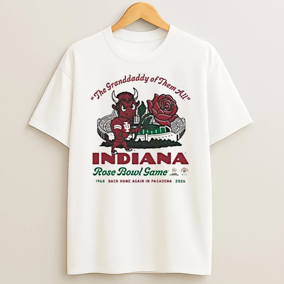 Vflippa Legendusashirt 20251217_162035 20_indiana Hoosiers Iu The Granddaddy Of Them All 2026 Rose Bowl Event T Shirt