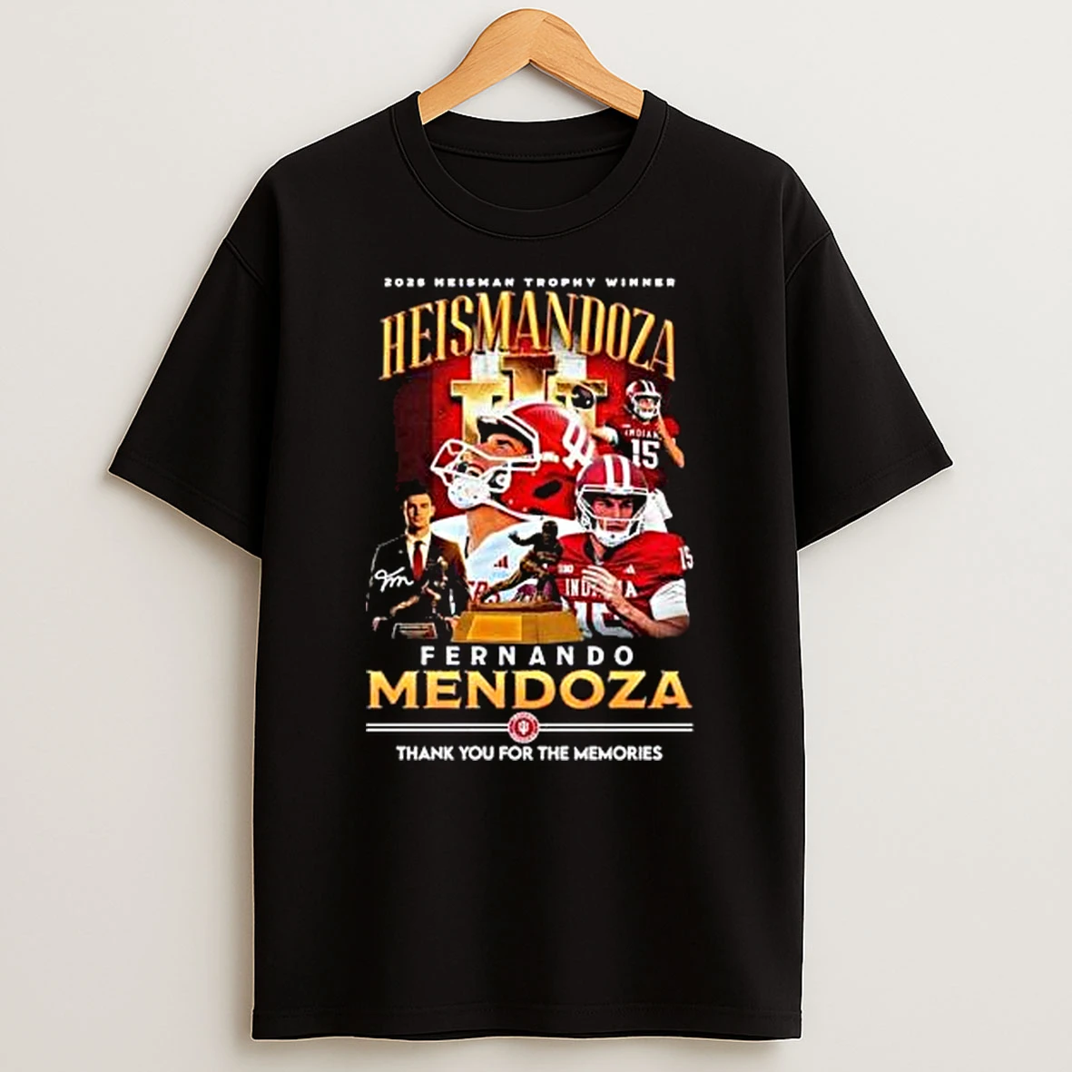 Vflippa Legendusashirt 20251217_165621 107_fernando Mendoza Indiana Hoosiers 2025 Heisman Trophy Winner Heist Mendoza T Shirt