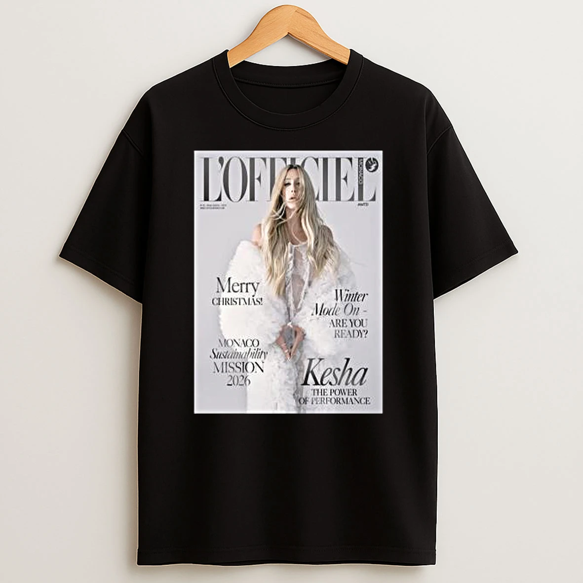Vflippa Legendusashirt 20251217_165621 107_kesha The Power Of Performance On Lofficiel Monaco Winter Issue Monaco Sustainability Mission 2026 T Shirt