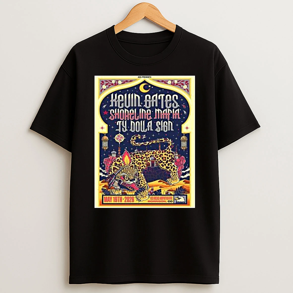 Vflippa Legendusashirt 20251217_165621 107_kevin Gates With Shoreline Mafia And Ty Dolla Sign Live At Red Rocks Amphitheatre 2026 In Morrison Colorado On May 19 2026 T Shirt
