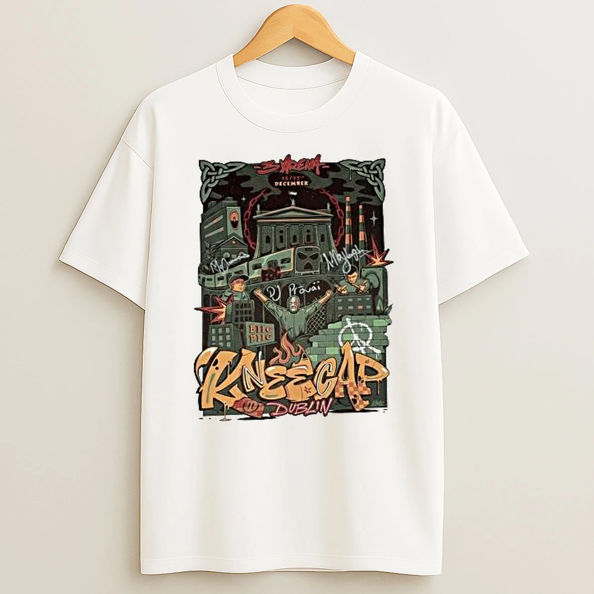 Vflippa Legendusashirt 20251217_165621 107_kneecap Dublin Ireland 2025 Event At 3 Arena On December 16 17 2025 Signed T Shirt