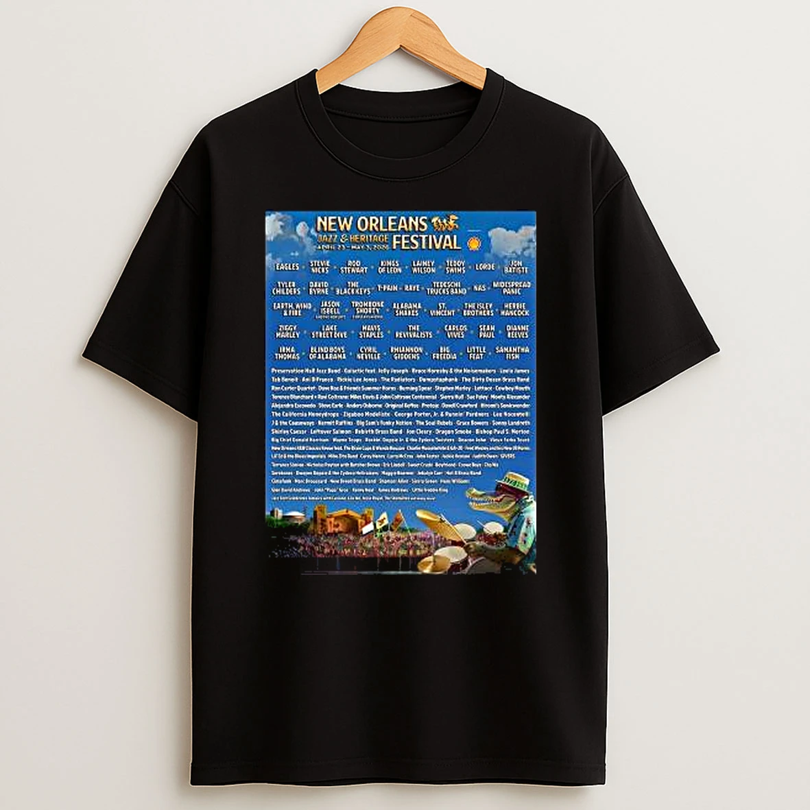 Vflippa Legendusashirt 20251217_165621 107_new Orleans Jazz And Heritage Festival 2026 Music Lineup On April 23 To May 3 2026 T Shirt