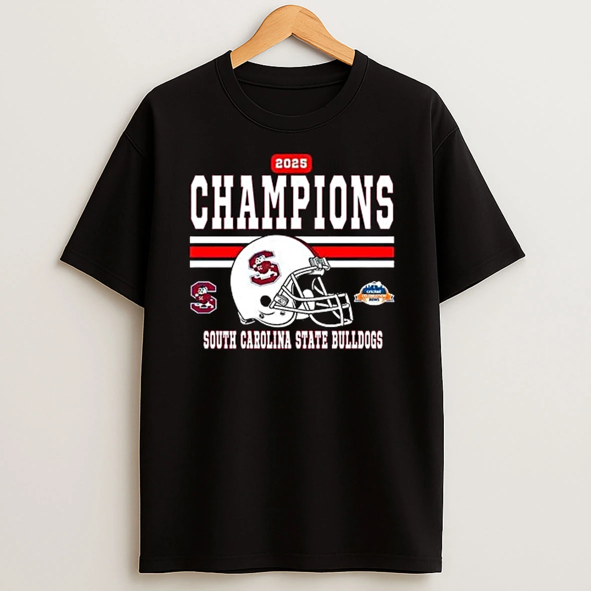 Vflippa Legendusashirt 20251217_165621 107_south Carolina State Bulldogs Football Named To Champions 2025 Cricket Celebration Bowl Helmet T Shirt