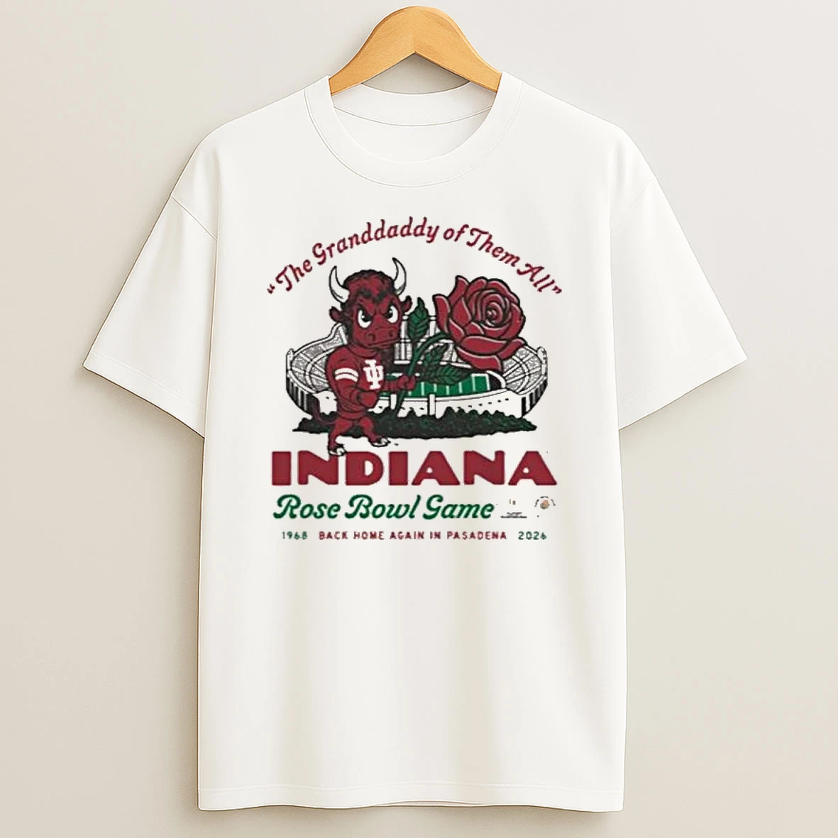 Vflippa Legendusashirt 20251218_094245 77_indiana Hoosiers Iu The Granddaddy Of Them All 2026 Rose Bowl Event T Shirt