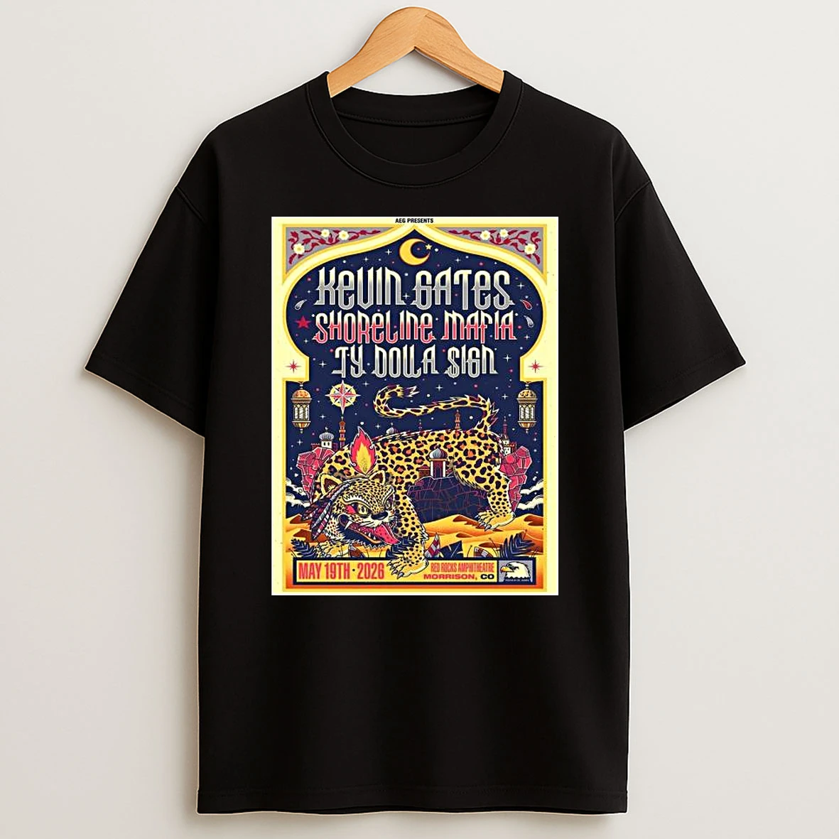 Vflippa Legendusashirt 20251218_094245 77_kevin Gates With Shoreline Mafia And Ty Dolla Sign Live At Red Rocks Amphitheatre 2026 In Morrison Colorado On May 19 2026 T Shirt