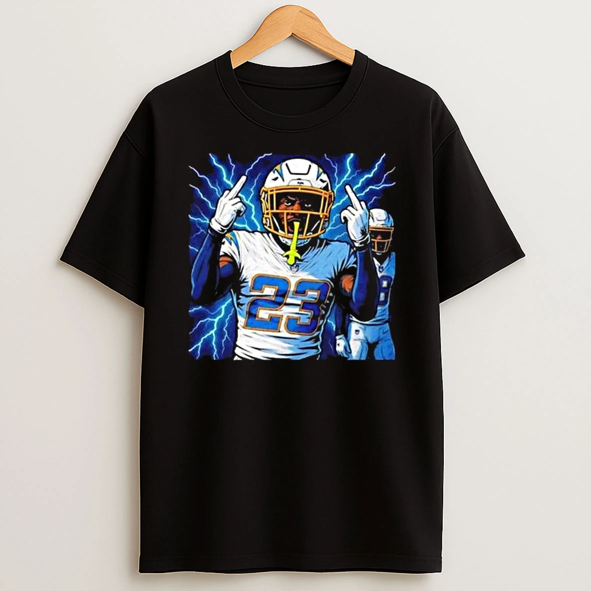 Vflippa Legendusashirt 20251218_094245 77_tony Jefferson Los Angeles Chargers Middle Finger T Shirt