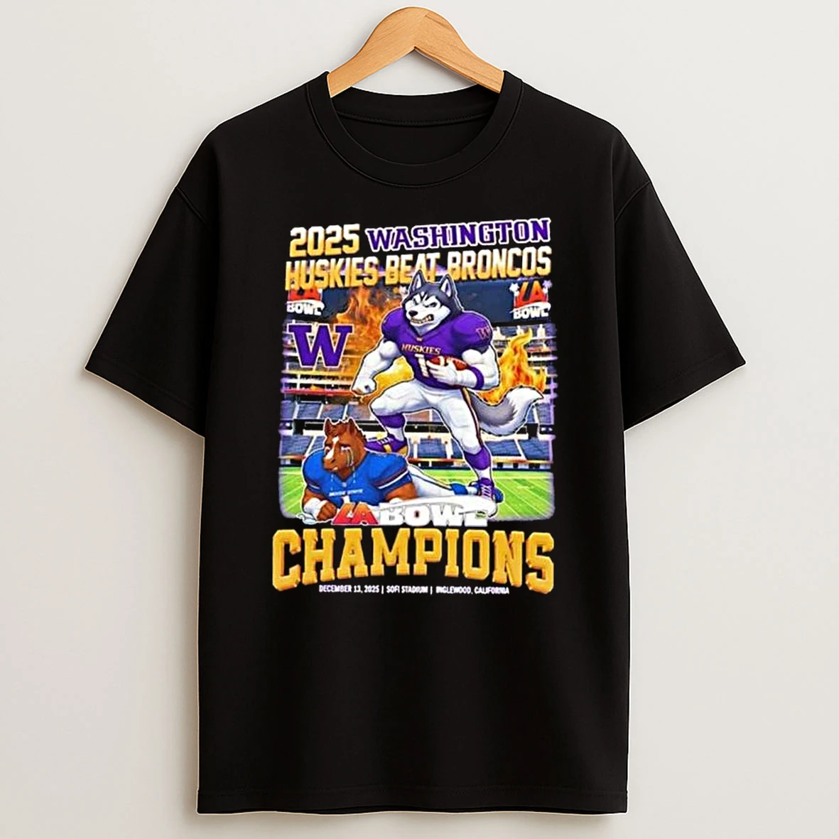 Vflippa Legendusashirt 20251218_094245 77_washington Huskies Beat Broncos 2025 La Bowl Champions Mascot T Shirt