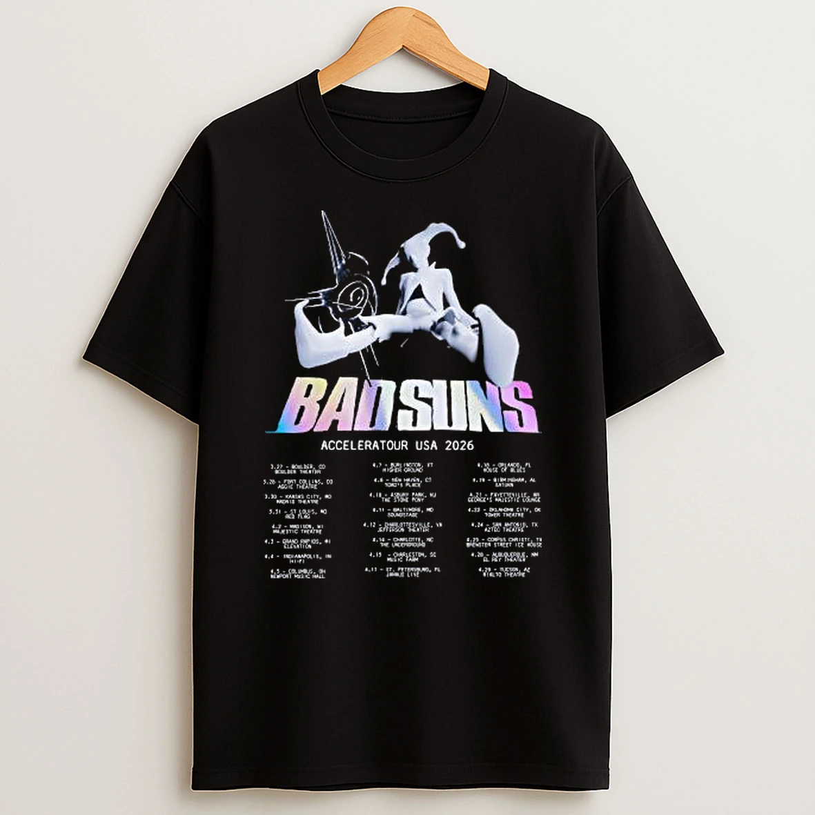 Vflippa Legendusashirt 20251219_092404 273_bad Suns Accelerator Usa 2026 Schedule Tour Dates T Shirt