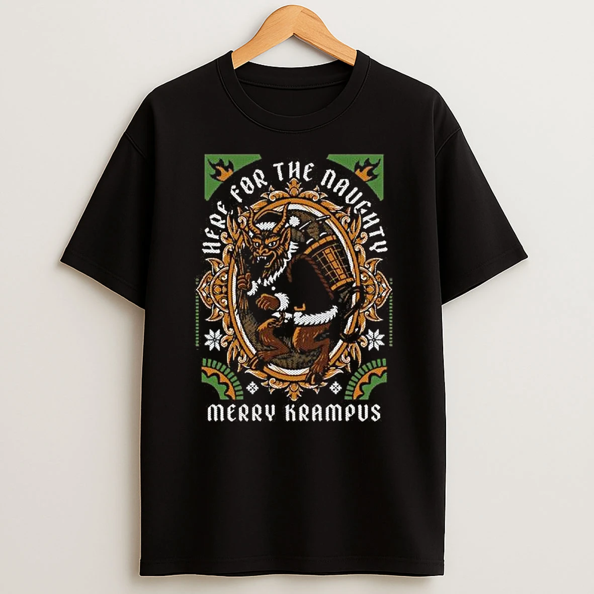 Vflippa Legendusashirt 20251219_092404 273_here For The Naughty Merry Krampus Christmas T Shirt