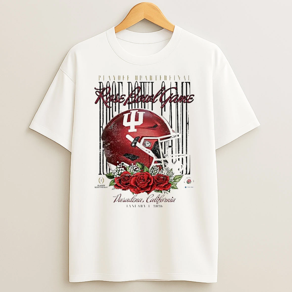 Vflippa Legendusashirt 20251219_092404 273_indiana Hoosiers Something Inked 2026 Rose Bowl Vintage Helmet T Shirt