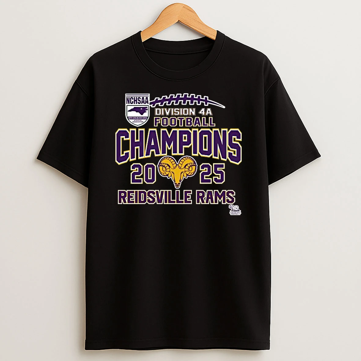 Vflippa Legendusashirt 20251219_092404 273_reidsville Rams Nchsaa Division 4a Football Champions 2025 T Shirt