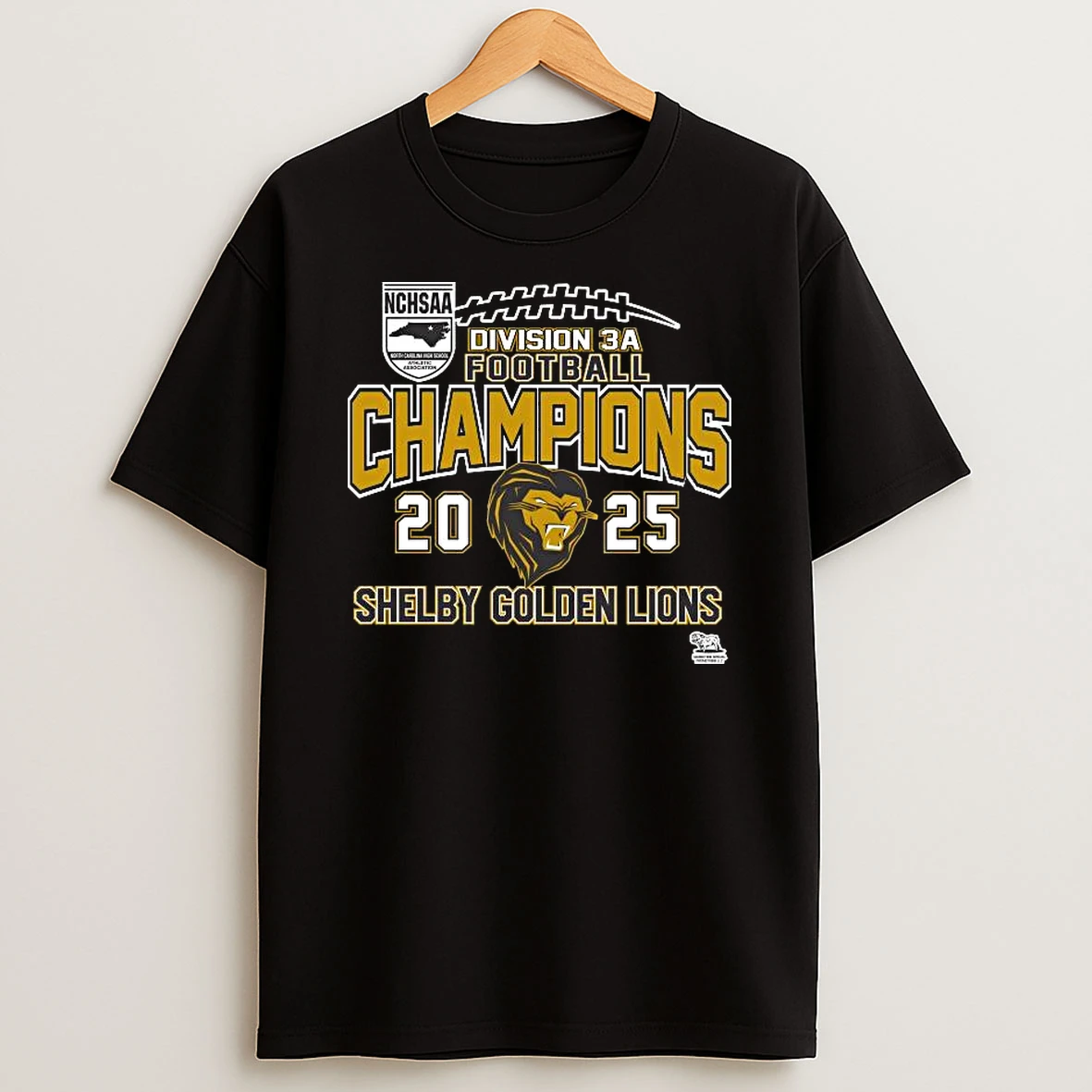 Vflippa Legendusashirt 20251219_092404 273_shelby Golden Lions Nchsaa Division 3a Football Champions 2025 T Shirt