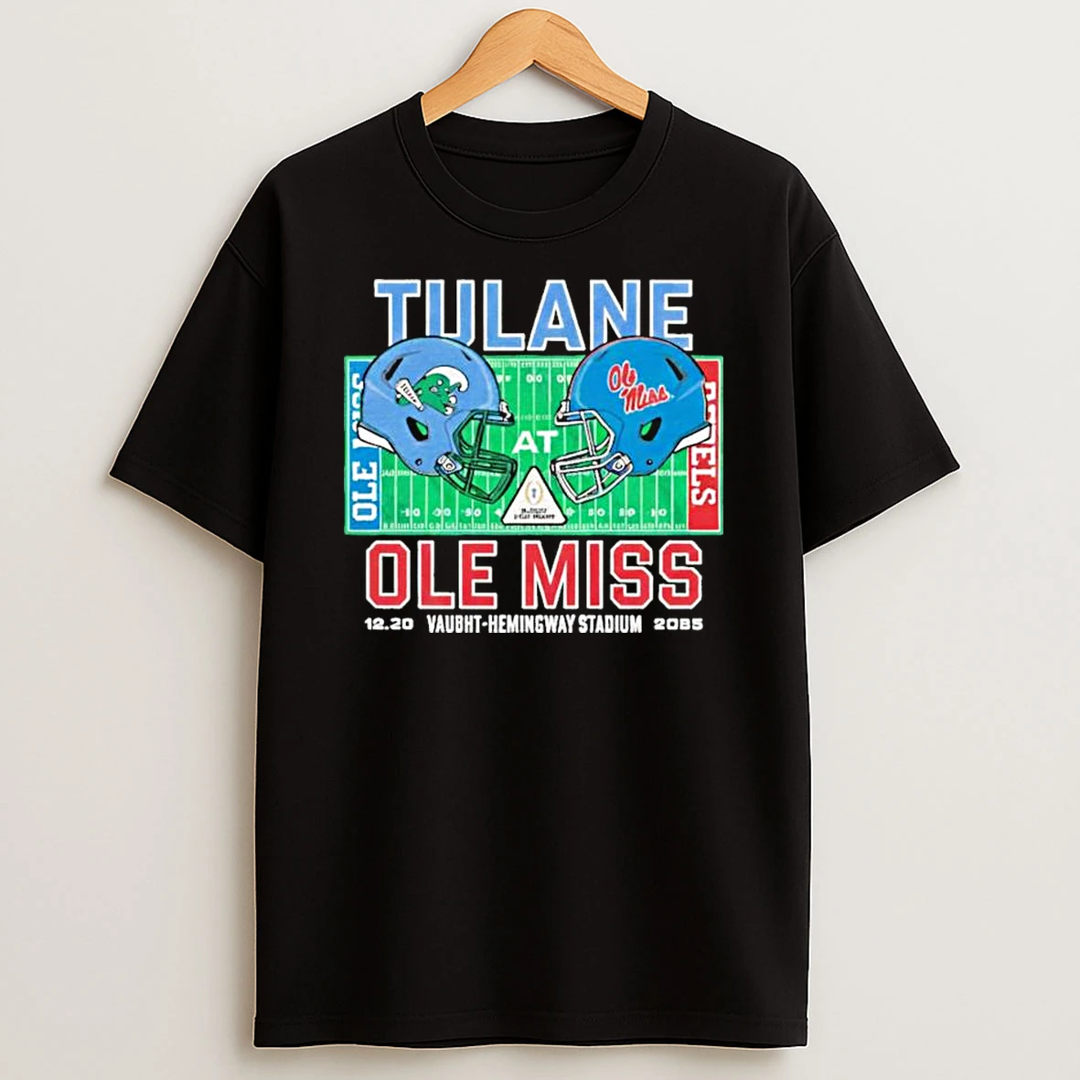 Vflippa Legendusashirt 20251219_092404 273_tulane Vs Ole Miss 2025 College Football Playoff At Kyle Field 12 20 2025 Helmet T Shirt