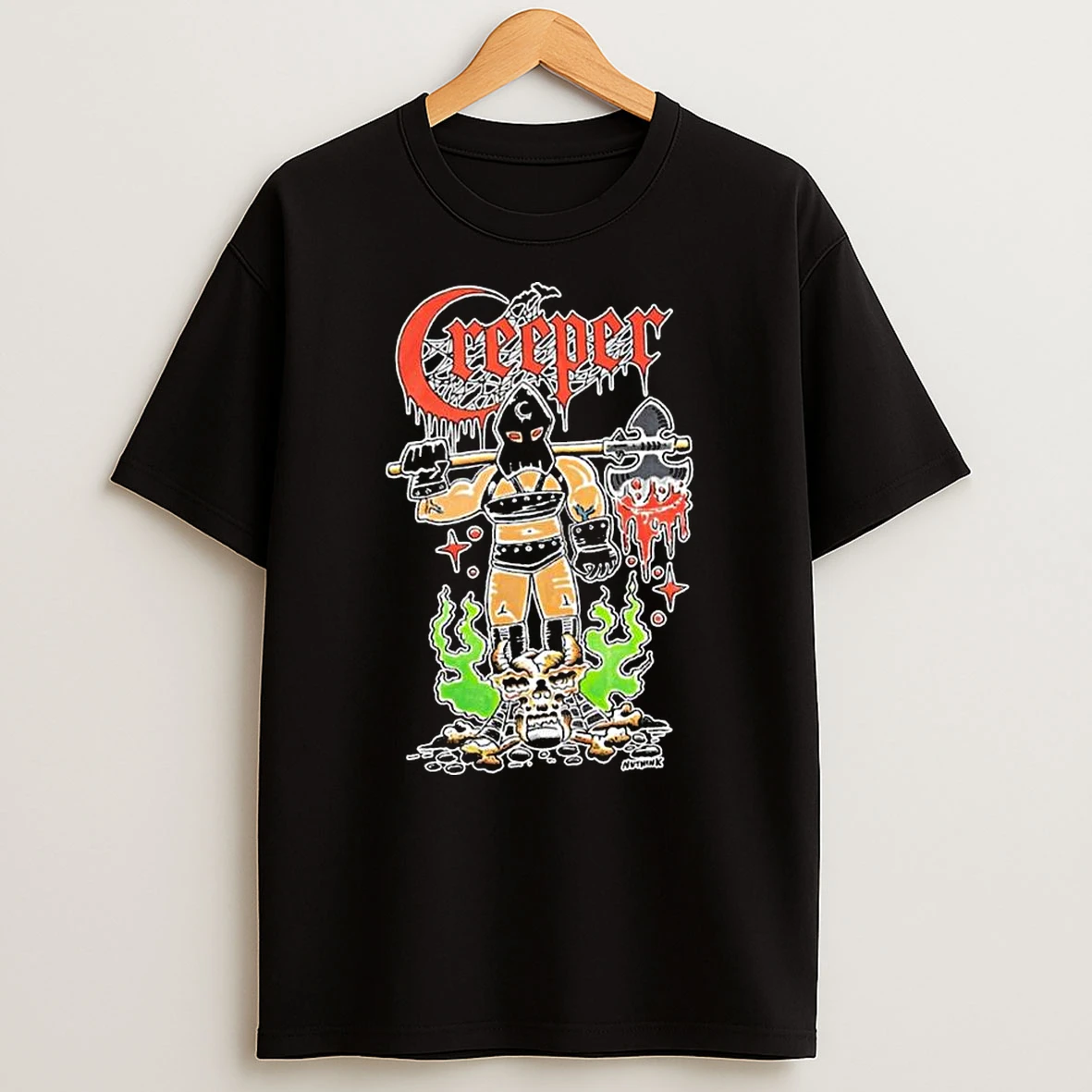 Vflippa Legendusashirt 20251219_121417 88_creeper Mistress Of Death Old School Graphic T Shirt