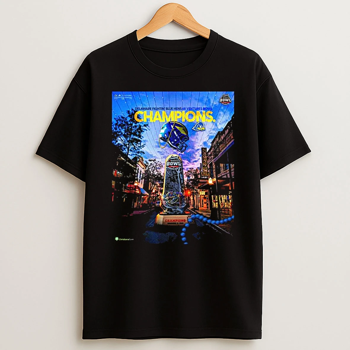 Vflippa Legendusashirt 20251219_121417 88_delaware Fightin Blue Hens Football Are 68 Ventures Bowl 2025 Champions T Shirt