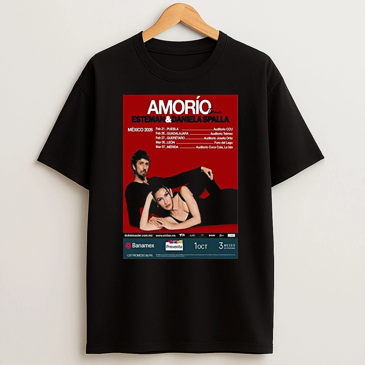 Vflippa Legendusashirt 20251219_121417 88_esteman Daniela Spalla Amorio Tour Mexico 2026 T Shirt