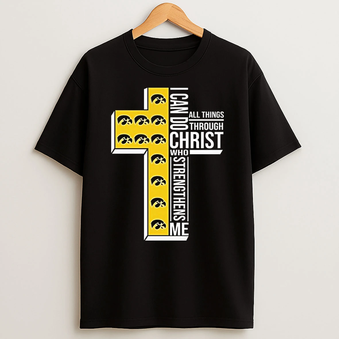 Vflippa Legendusashirt 20251219_121417 88_iowa Hawkeyes I Can Do All Things Through Christ Who Strengthens Me Cross T Shirt