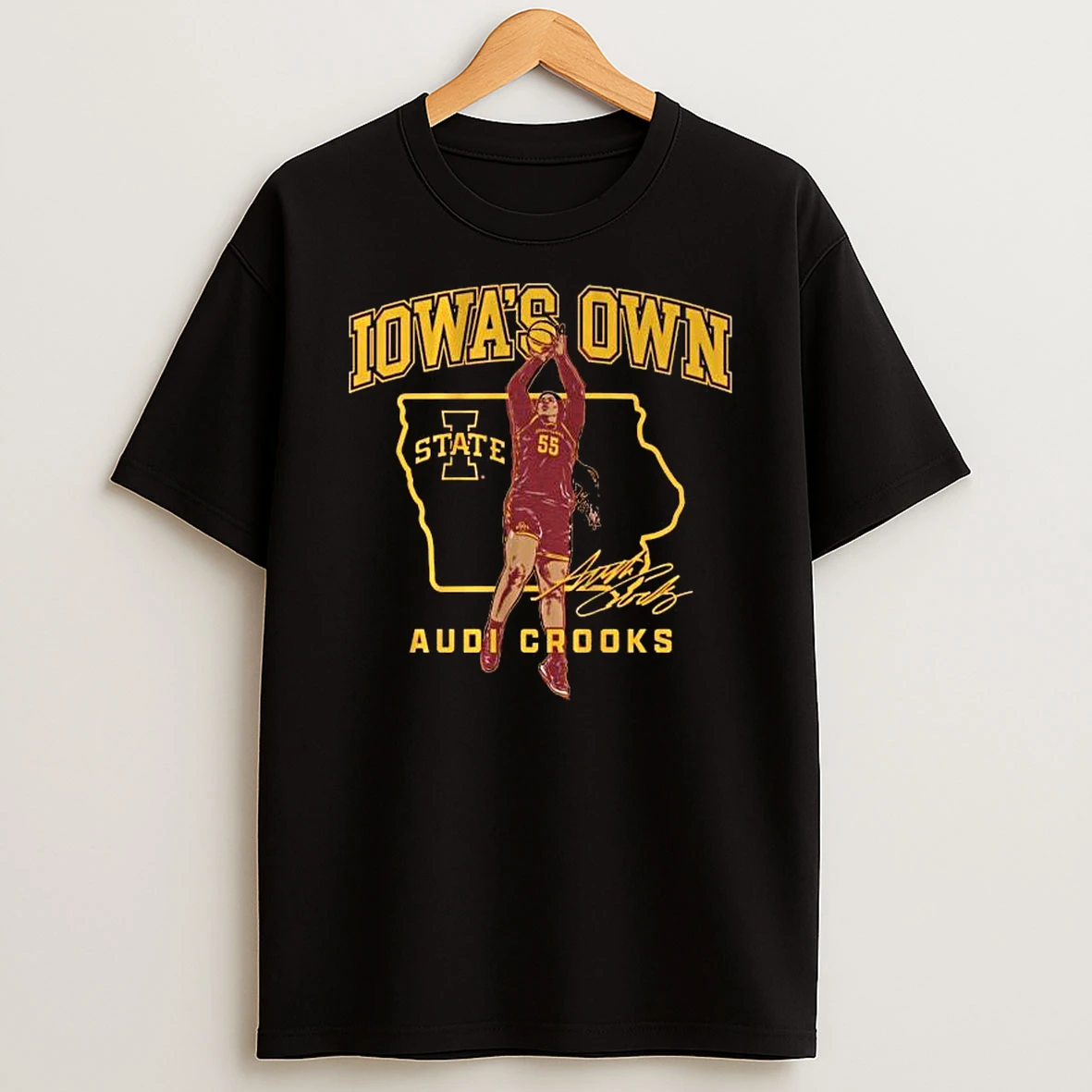 Vflippa Legendusashirt 20251219_121417 88_iowa State Basketball Audi Crooks State Star Signature T Shirt