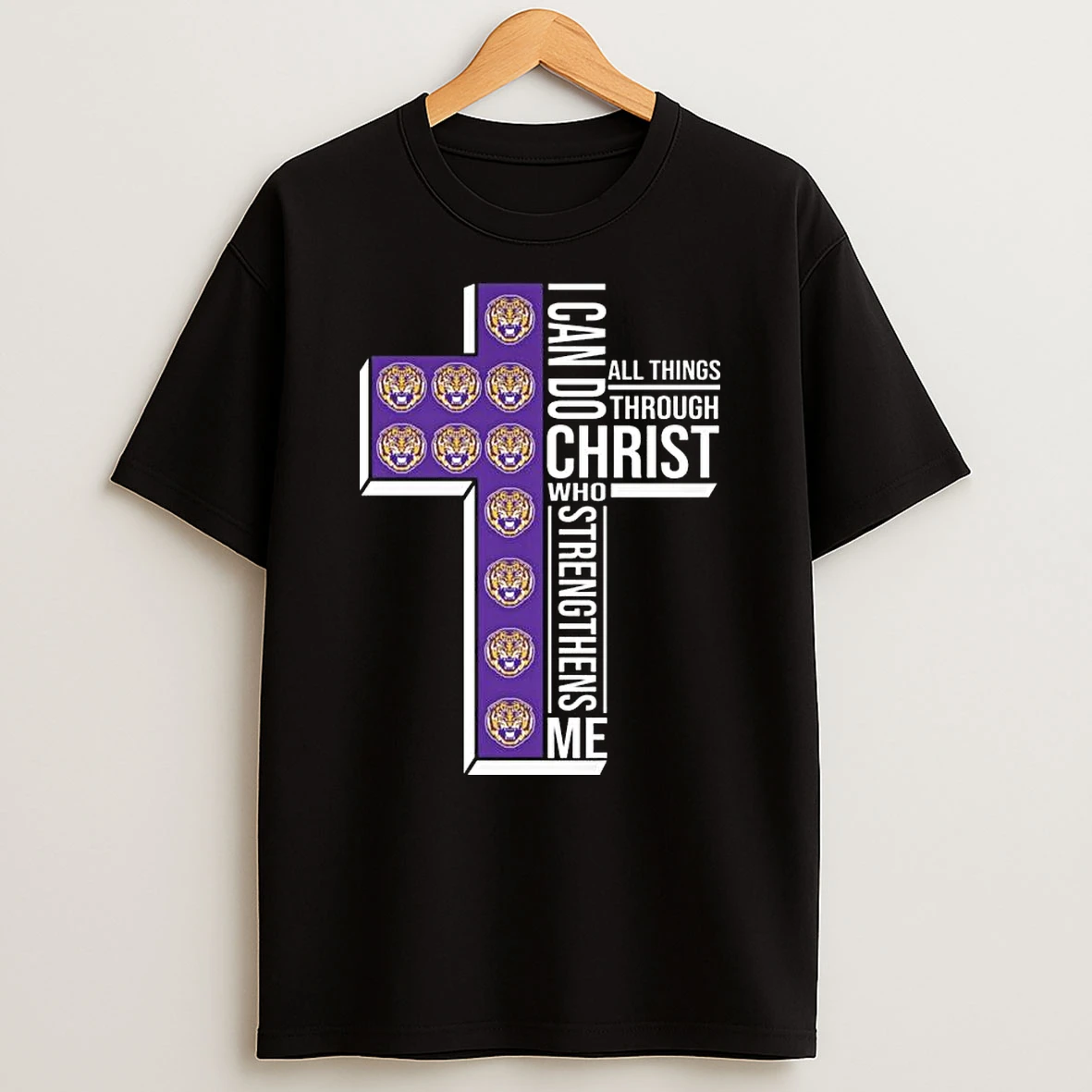 Vflippa Legendusashirt 20251219_121417 88_lsu Tigers I Can Do All Things Through Christ Who Strengthens Me Cross T Shirt
