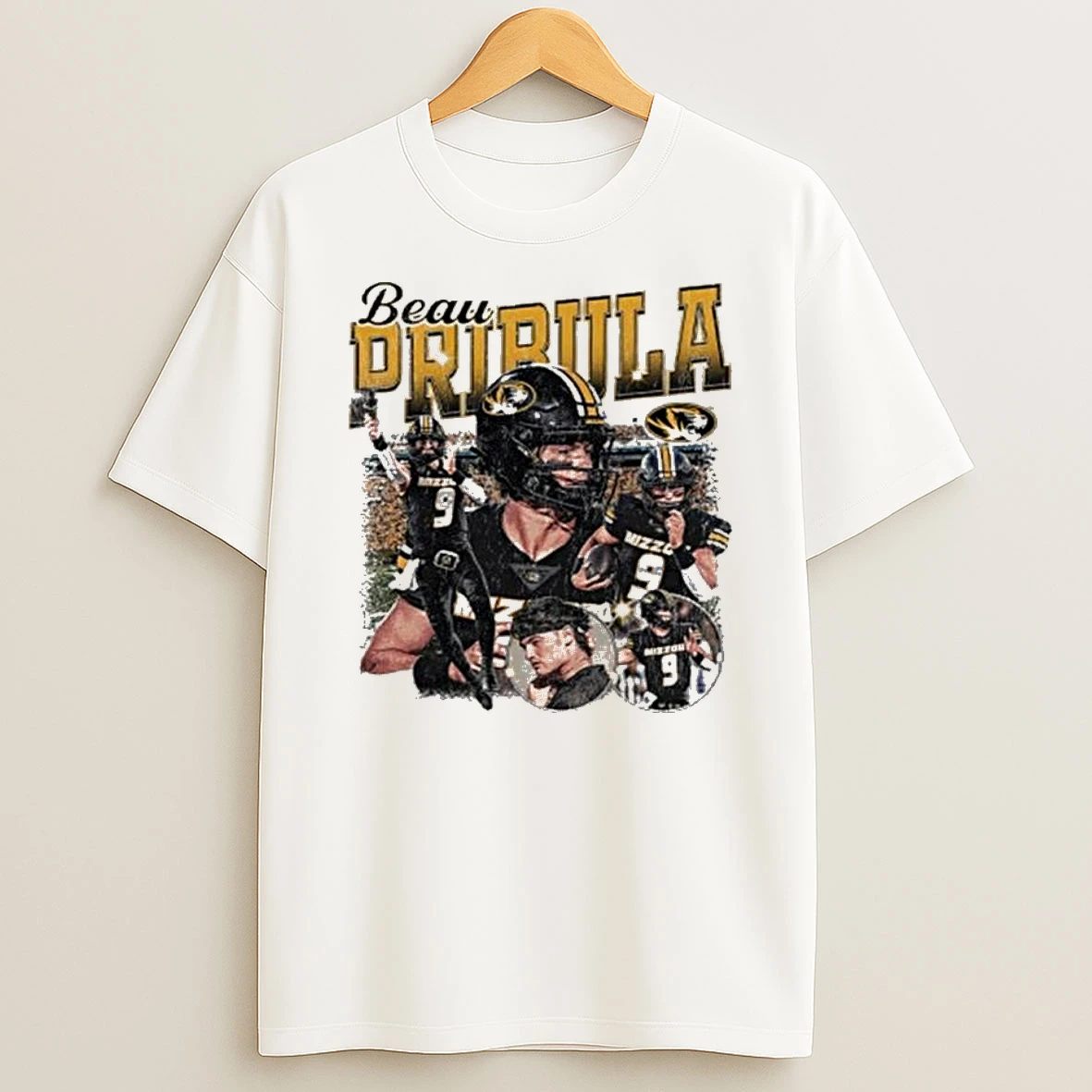 Vflippa Legendusashirt 20251219_121417 88_mizzou Tigers Nil Beau Pribula 9 Player T Shirt