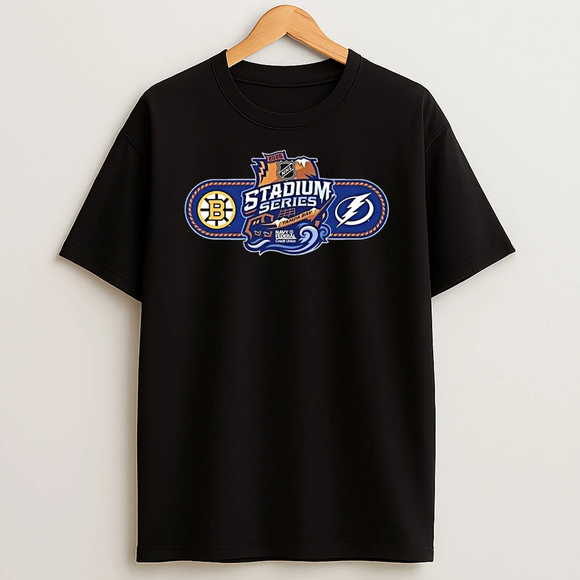 Vflippa Legendusashirt 20251219_125109 55_nhl Stadium Series 2026 At Tampa Bay Matchup Boston Bruins Versus Tampa Bay Lightning T Shirt