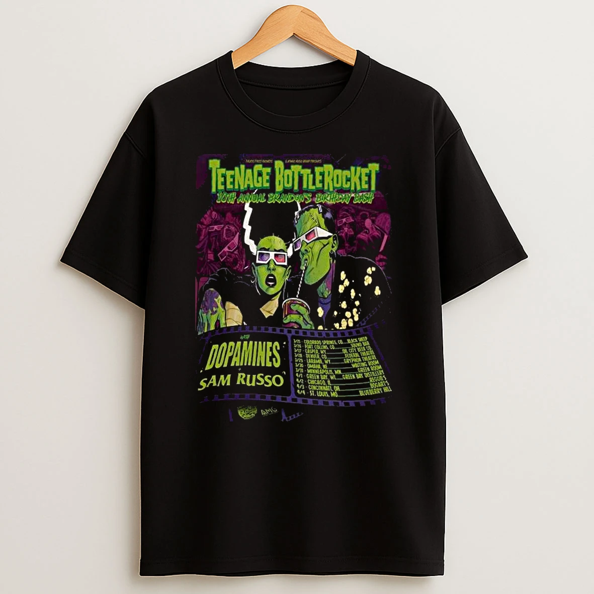 Vflippa Legendusashirt 20251219_125109 55_teenage Bottlerocket 10th Annual Ons Birthday Bash Tour 2026 T Shirt