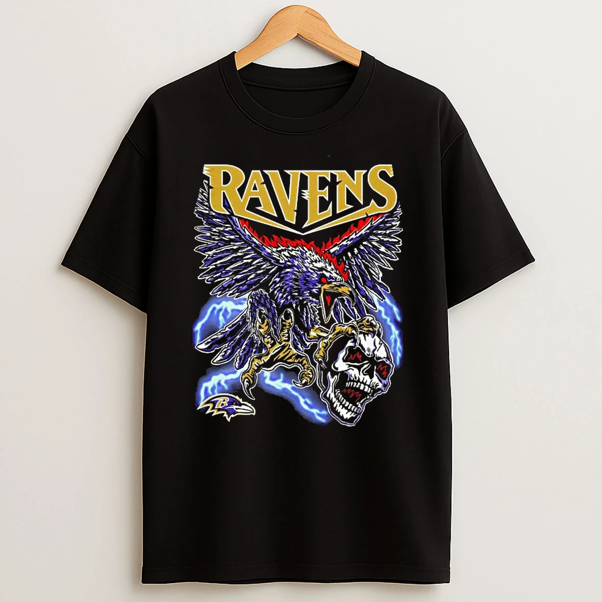 Vflippa Legendusashirt 20251219_125109 55_warren Lotas X Baltimore Ravens Fire The Cannons Skull Nfl T Shirt