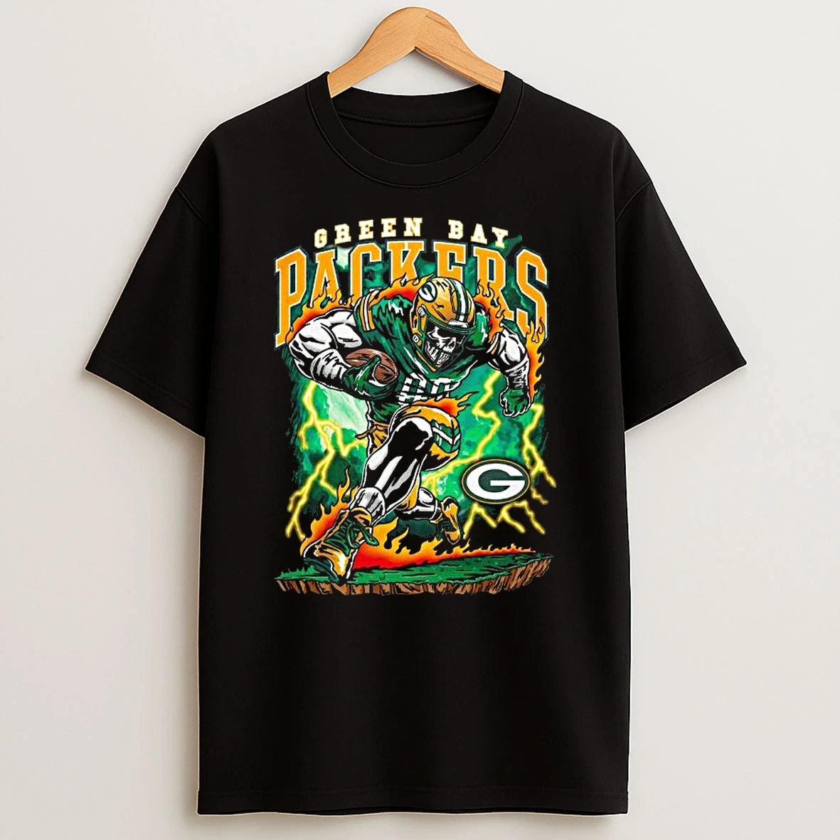 Vflippa Legendusashirt 20251219_125109 55_warren Lotas X Green Bay Packers Fire The Cannons Skull Nfl T Shirt