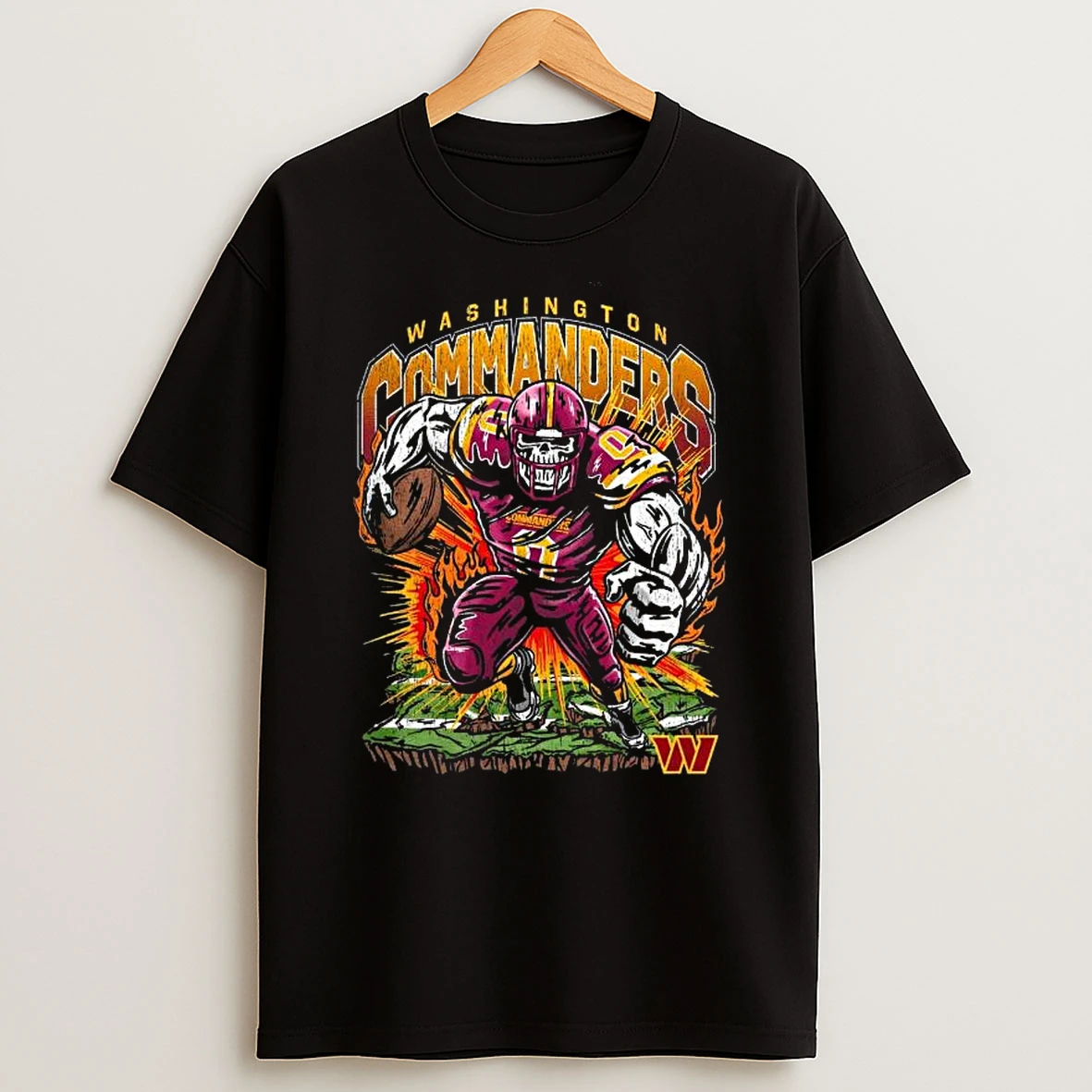 Vflippa Legendusashirt 20251219_125109 55_warren Lotas X Washington Commanders Fire The Cannons Skull Nfl T Shirt