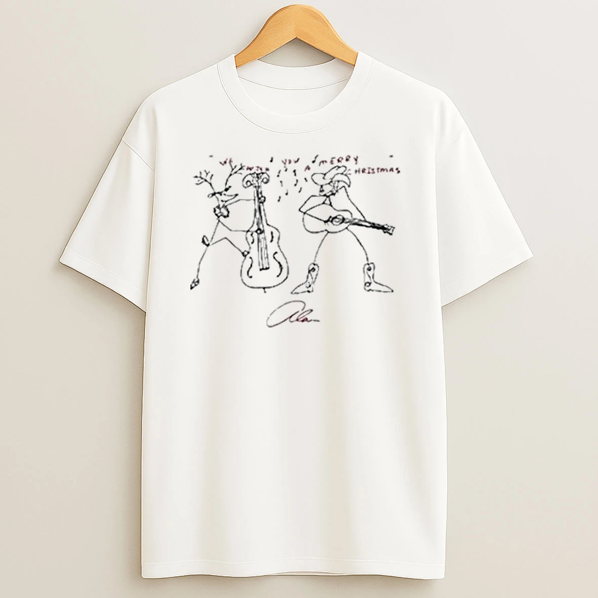 Vflippa Legendusashirt 20251219_162651 35_alan Jackson Sketch Christmas 2025 Holiday T Shirt