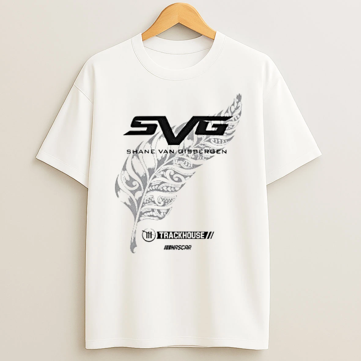 Vflippa Legendusashirt 20251219_162651 35_svg Shane Van Gisbergen Trackhouse Nascar Silver Fern Logo T Shirt