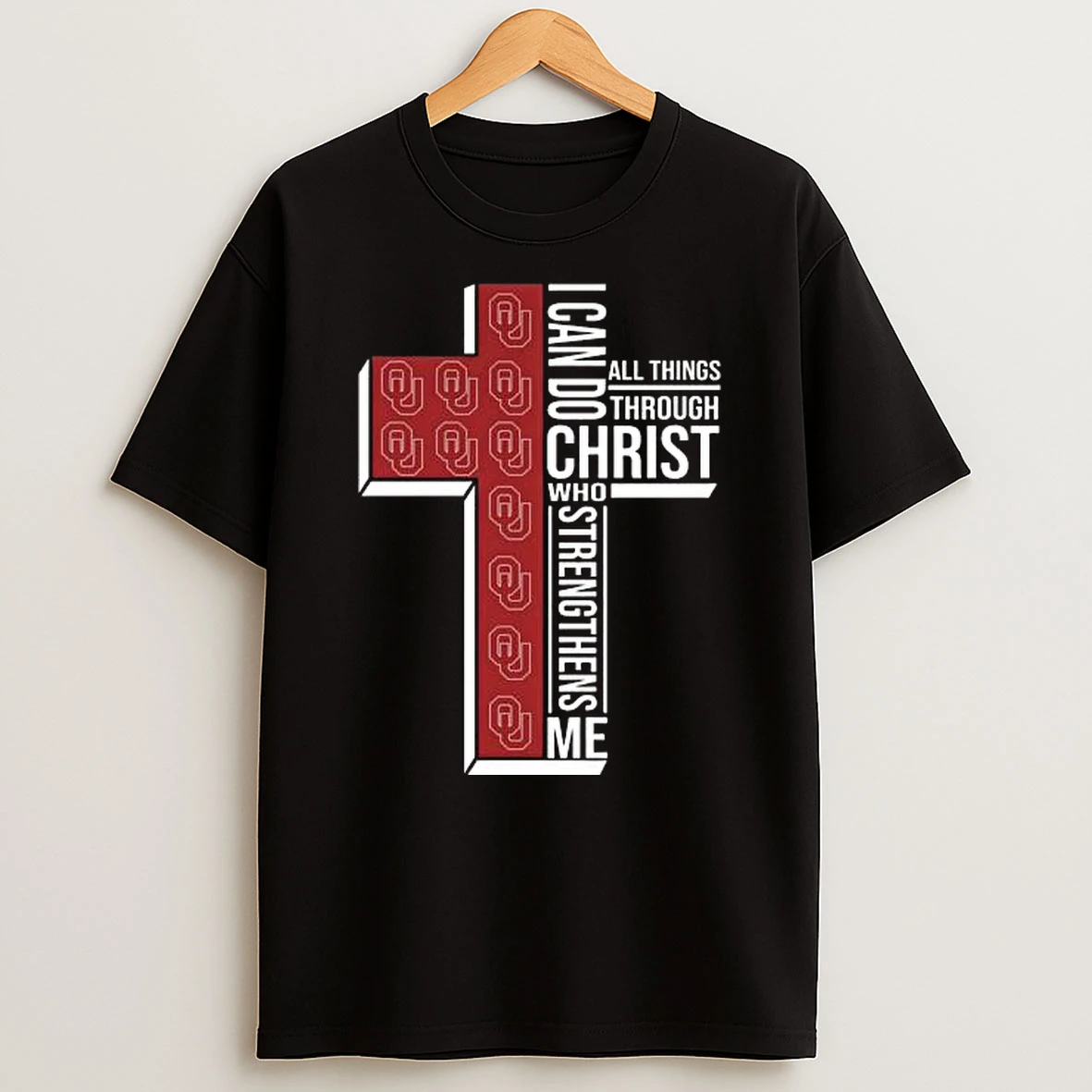 Vflippa Legendusashirt 20251219_172235 61_oklahoma Sooners I Can Do All Things Through Christ Who Strengthens Me Cross T Shirt