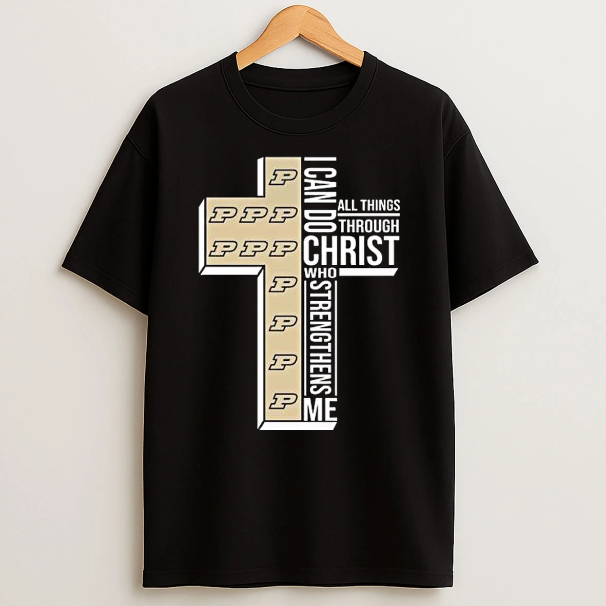 Vflippa Legendusashirt 20251219_172235 61_purdue Boilermakers I Can Do All Things Through Christ Who Strengthens Me Cross T Shirt