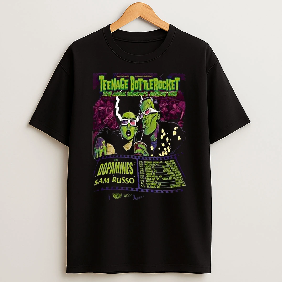 Vflippa Legendusashirt 20251219_172235 61_teenage Bottlerocket 10th Annual Ons Birthday Bash Tour 2026 T Shirt