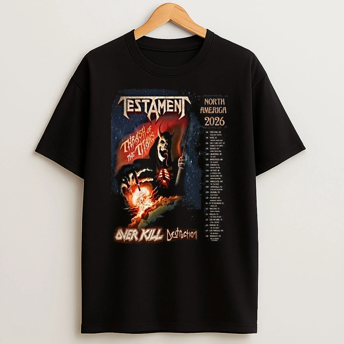 Vflippa Legendusashirt 20251219_172235 61_testament Thrash Of The Titans North America 2026 Tour Schedule Dates T Shirt
