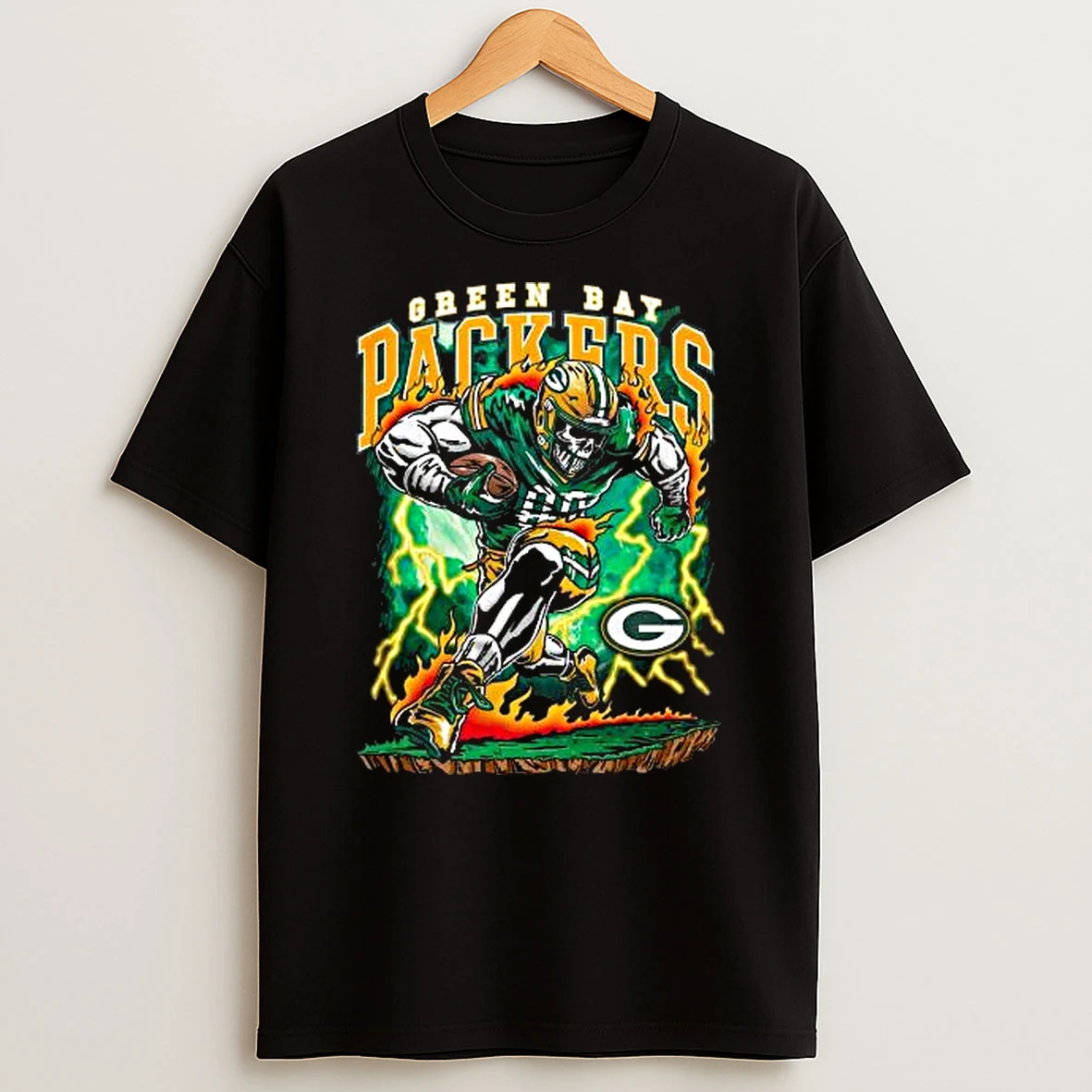 Vflippa Legendusashirt 20251219_172235 61_warren Lotas X Green Bay Packers Fire The Cannons Skull Nfl T Shirt