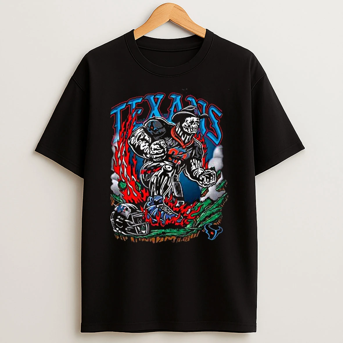 Vflippa Legendusashirt 20251219_172235 61_warren Lotas X Houston Texan Fire The Cannons Skull Nfl T Shirt