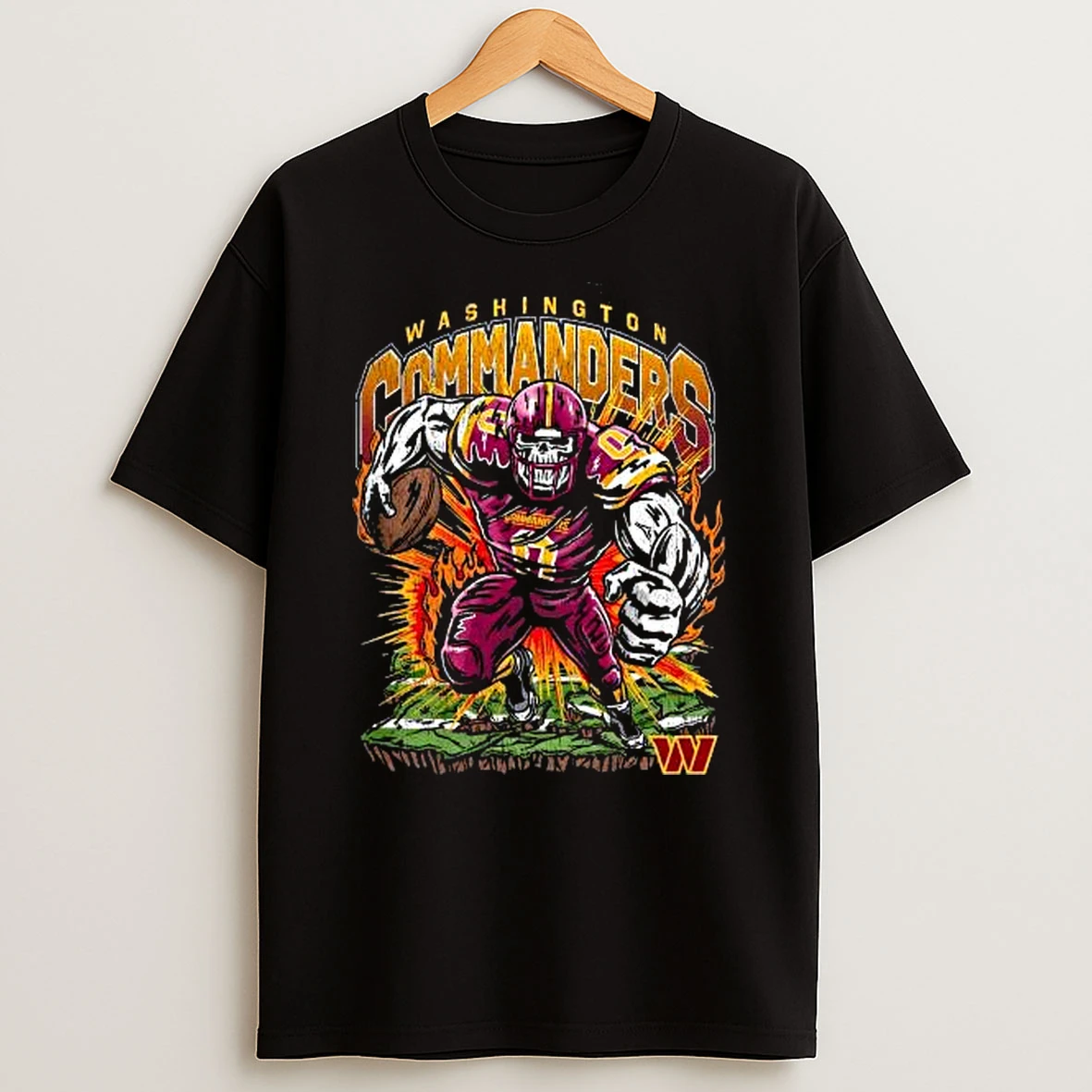 Vflippa Legendusashirt 20251219_172235 61_warren Lotas X Washington Commanders Fire The Cannons Skull Nfl T Shirt
