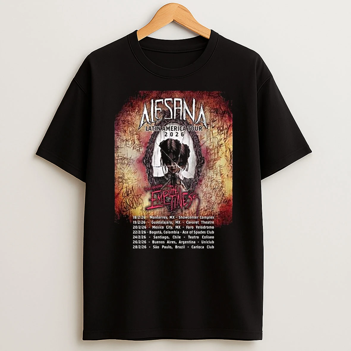 Vflippa Legendusashirt 20251219_230105 73_alesana Latin America Tour 2026 Mexico And South America Tour Schedule Dates T Shirt