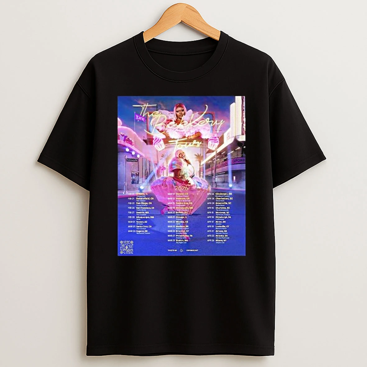 Vflippa Legendusashirt 20251219_230105 73_cupcakke The Bakery Tour 2026 North American Schedule Dates T Shirt