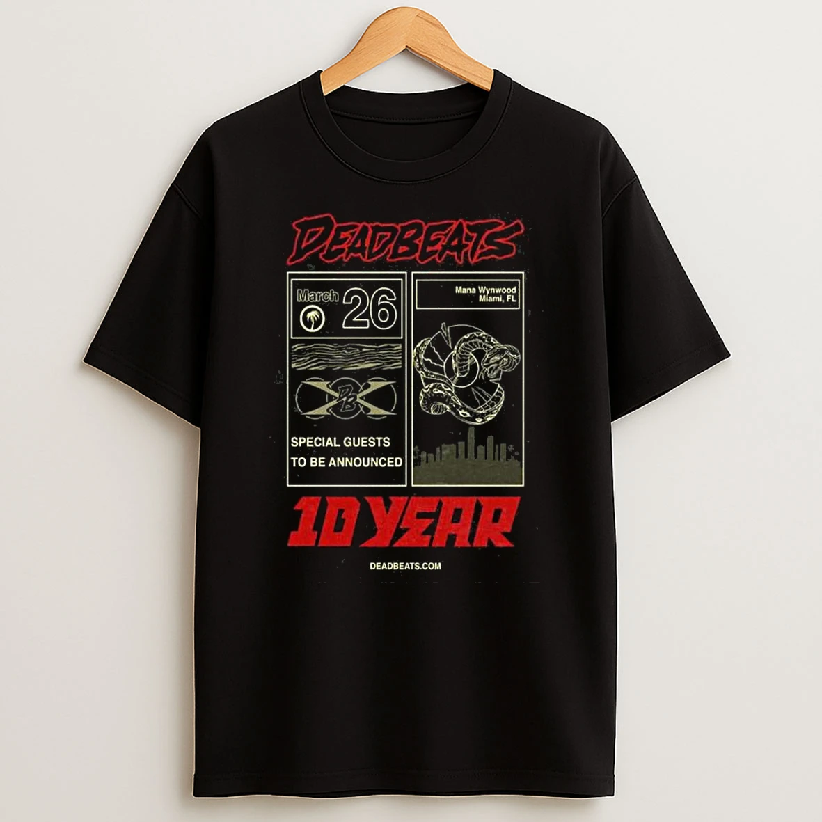 Vflippa Legendusashirt 20251219_230105 73_deadbeats Mana Wynwood Miami Fl March 26 2026 Concert T Shirt