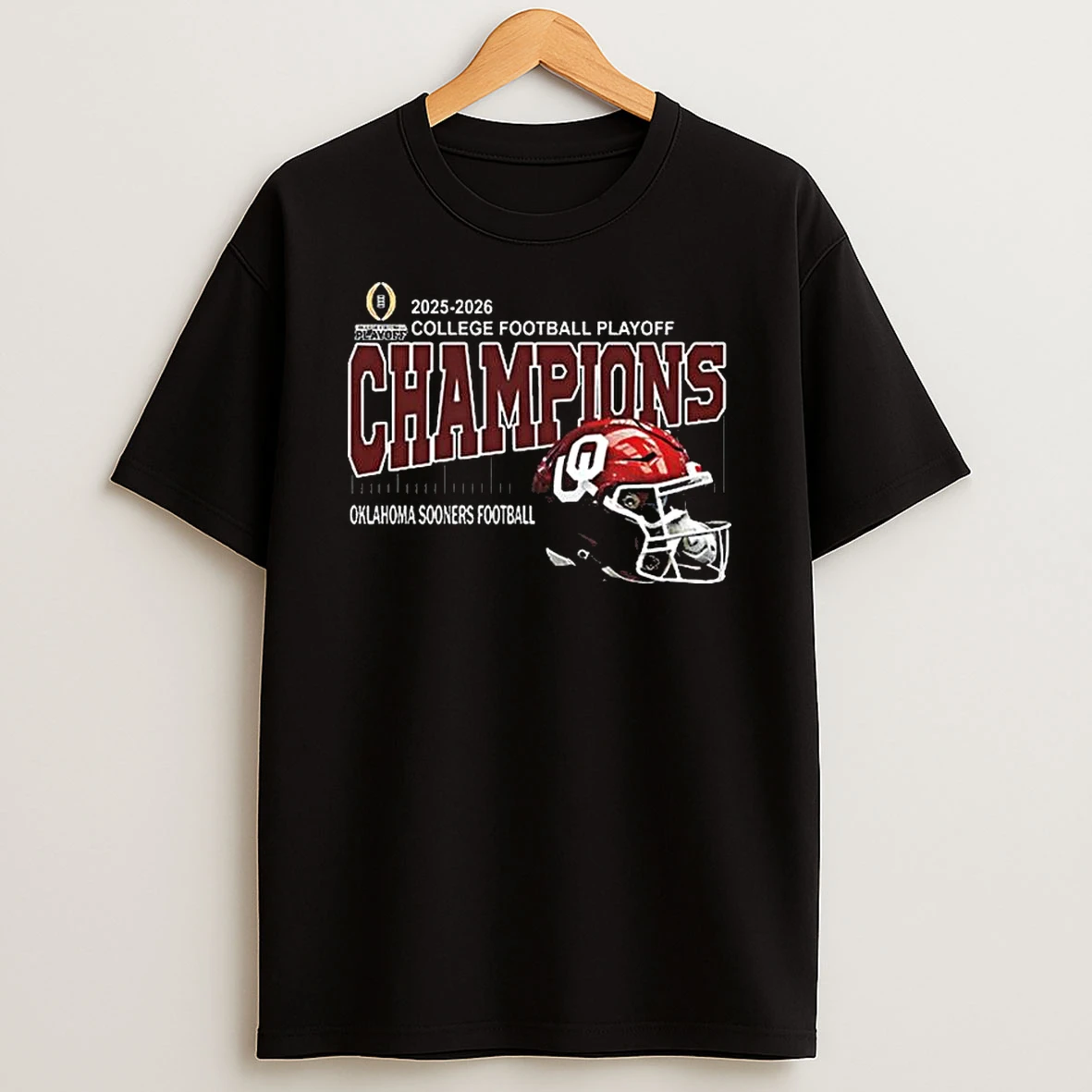 Vflippa Legendusashirt 20251219_230105 73_oklahoma Sooners Football Are 2025 2026 College Football Playoff Champions Helmet At Oklahoma Memorial Stadium In Norman Oklahoma On December 19 2025 T Shirt