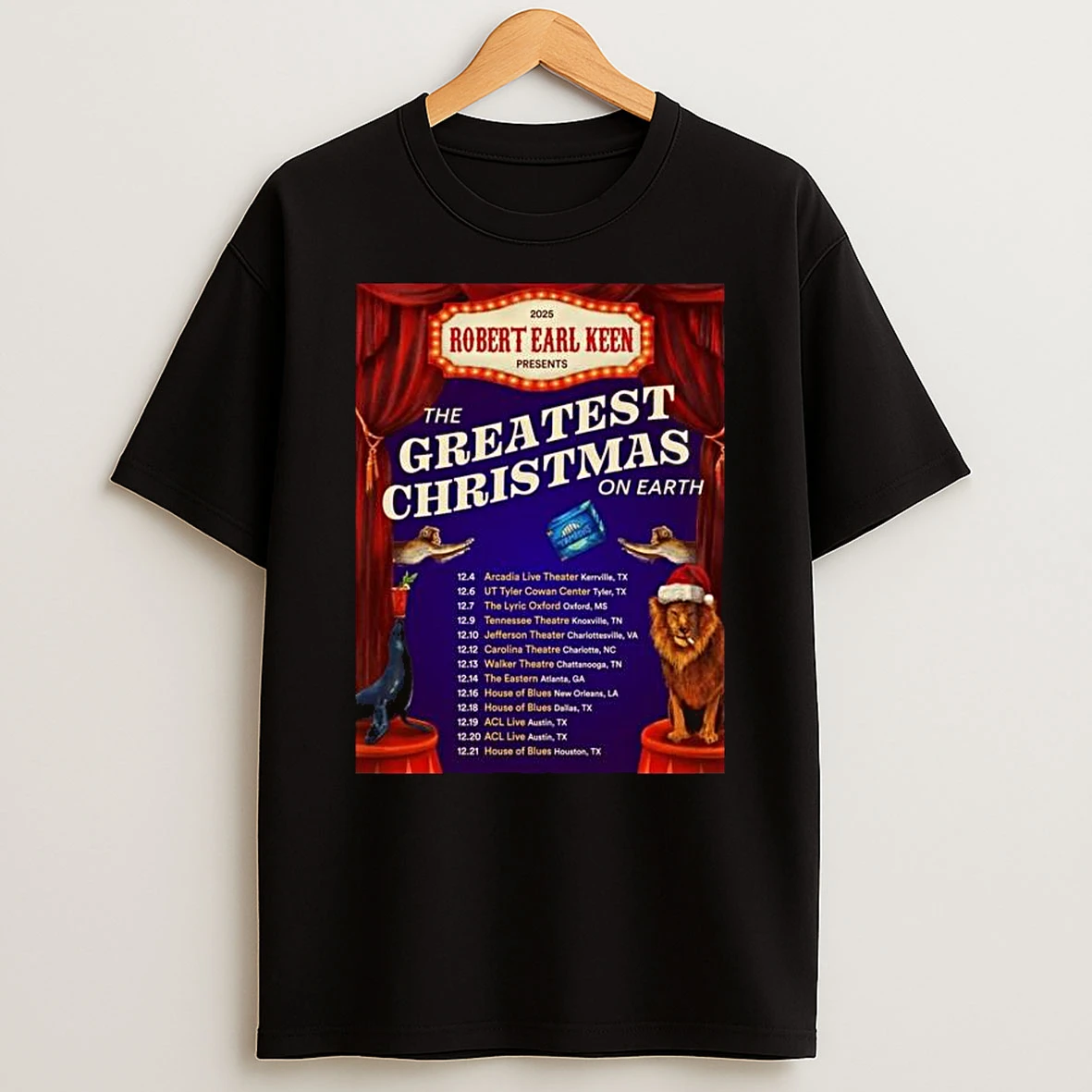 Vflippa Legendusashirt 20251219_232350 33_robert Earl Keen The Greatest Christmas On Earth December 2025 T Shirt